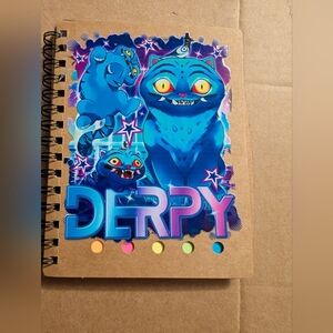 🦋 New Small Derpy Cat Spiral Notebook